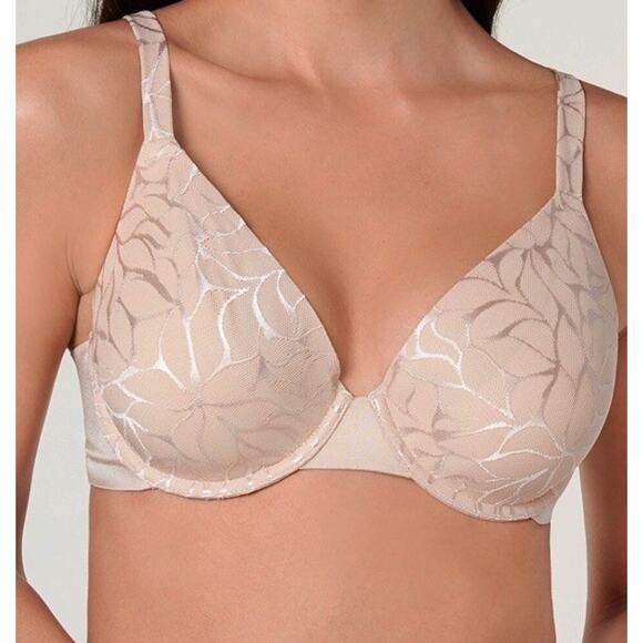 Bali Women's Bra 36C Smooth Shirt Beauty Lift No Show Support Tailored Underwire - Picture 2 of 7